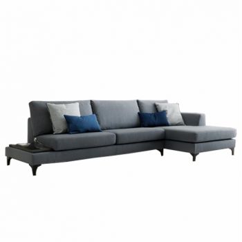 Coltar fix tapitat cu stofa, cu sezlong pe dreapta Avatar Gri, l313xA164xH87 cm Coltar fix tapitat cu stofa, cu sezlong pe dreapta Avatar Gri, l313xA164xH87 cm