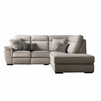 Coltar fix tapitat cu stofa, cu sezlong pe dreapta Orion Bej, l250xA218xH93 cm Coltar fix tapitat cu stofa, cu sezlong pe dreapta Orion Bej, l250xA218xH93 cm