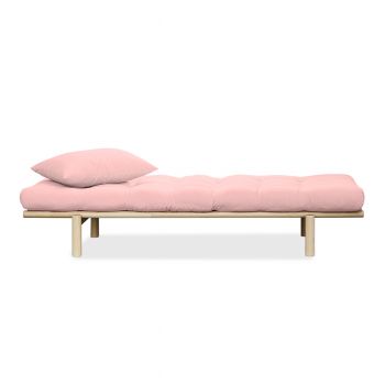 Canapea fixa Pace Day-Bed Natural Pastel Pink