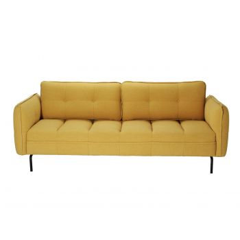 Canapea fixa tapitata cu stofa Serno Yellow