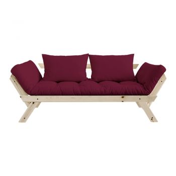 Canapea variabilă Karup Design Bebop Natural/Bordeaux ieftina