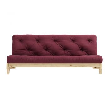 Canapea variabilă Karup Design Fresh Natural/Bordeaux la reducere