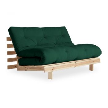 Canapea variabilă Karup Design Roots Raw/Forest Green