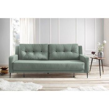 Canapea extensibilă Bobochic Paris Bergen, verde deschis Canapea extensibilă Bobochic Paris Bergen, verde deschis