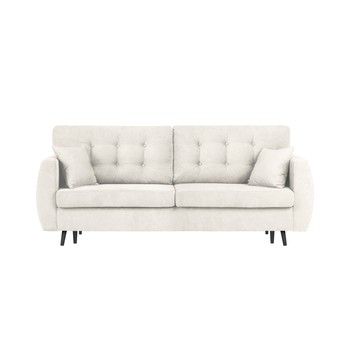 Canapea extensibilă cu 3 locuri și spațiu pentru depozitare Cosmopolitan design Rotterdam, 231 x 98 x 95 cm, argintiu Canapea extensibilă cu 3 locuri și spațiu pentru depozitare Cosmopolitan design Rotterdam, 231 x 98 x 95 cm, argintiu