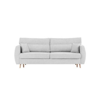 Canapea extensibilă cu 3 locuri și spațiu pentru depozitare Cosmopolitan design Sydney, 231 x 98 x 95 cm, argintiu Canapea extensibilă cu 3 locuri și spațiu pentru depozitare Cosmopolitan design Sydney, 231 x 98 x 95 cm, argintiu