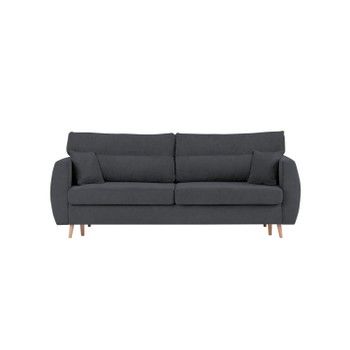 Canapea extensibilă cu 3 locuri și spațiu pentru depozitare Cosmopolitan design Sydney, 231 x 98 x 95 cm, gri închis Canapea extensibilă cu 3 locuri și spațiu pentru depozitare Cosmopolitan design Sydney, 231 x 98 x 95 cm, gri închis