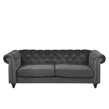 Canapea Fixa 3 locuri din stofa Charlietown Dark Grey Canapea Fixa 3 locuri din stofa Charlietown Dark Grey