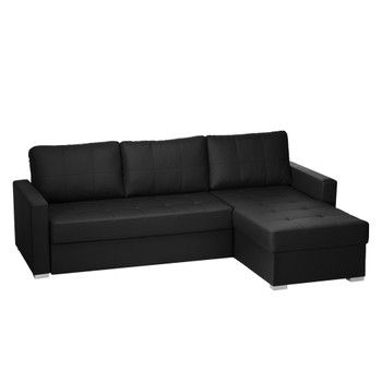 Canapea pe colț Florenzzi Piero, negru