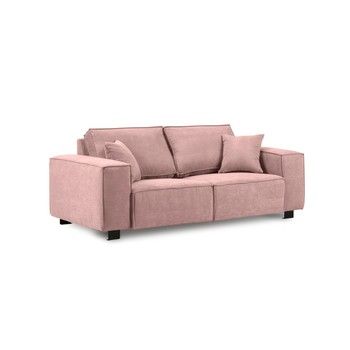 Canapea cu 2 locuri Kooko Home Modern, roz deschis