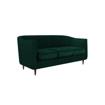 Canapea cu 2 locuri Kooko Home Glam, verde închis