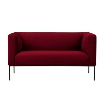 Canapea din catifea cu 2 locuri Windsor & Co Sofas Neptune, roșu