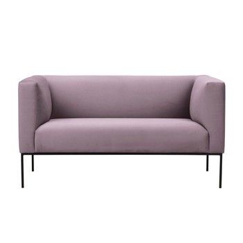 Canapea din catifea cu 2 locuri Windsor & Co Sofas Neptune, roz deschis