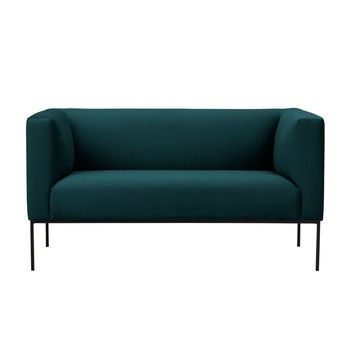 Canapea din catifea cu 2 locuri Windsor & Co Sofas Neptune, verde petrol