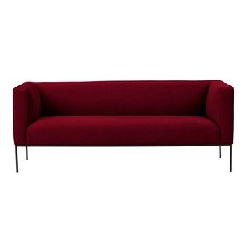 Canapea din catifea cu 2 locuri Windsor & Co Sofas Neptune, roșu