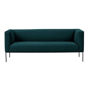 Canapea din catifea cu 2 locuri Windsor & Co Sofas Neptune, verde petrol