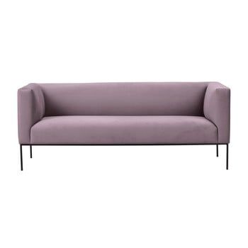 Canapea din catifea Windsor & Co Sofas Neptune, 195 cm, roz pudră