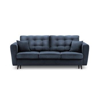 Canapea extensibilă cu spațiu de depozitare Kooko Home Chillout, albastru