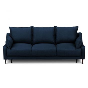 Canapea extensibilă cu spațiu pentru depozitare Mazzini Sofas Ancolie, albastru, 215 cm