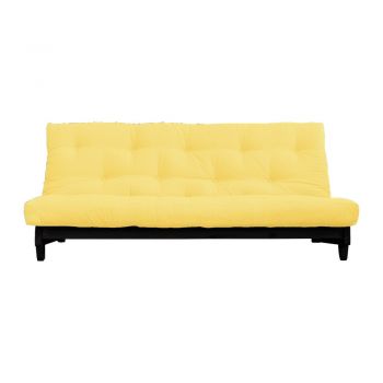 Canapea variabilă KARUP Design Fresh Black, galben deschis