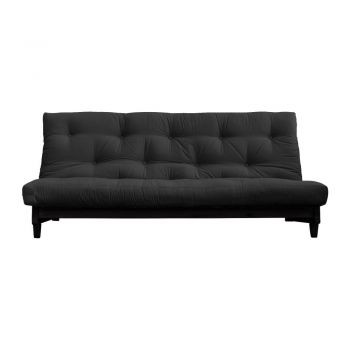 Canapea variabilă KARUP Design Fresh Black, gri închis