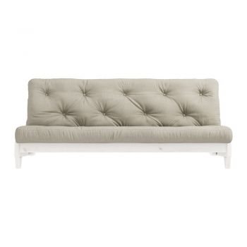 Canapea variabilă KARUP Design Fresh White/Linen, gri - bej