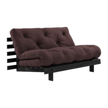 Canapea variabilă KARUP Design Roots Black/Mocca închis