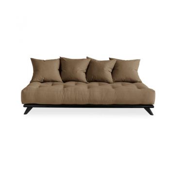 Canapea 3 locuri, stil scandinav, maro cafea Senza Black Canapea 3 locuri, stil scandinav, maro cafea Senza Black