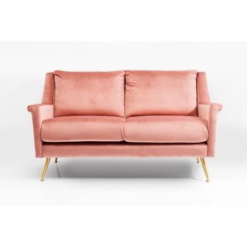 Canapea cu 2 locuri Kare Design San Diego, roz
