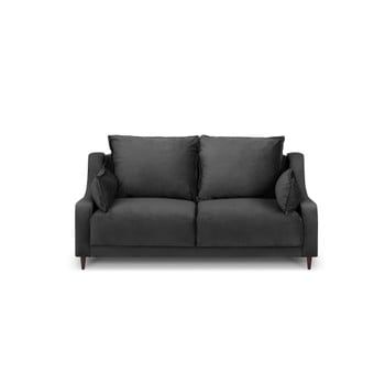 Canapea cu 2 locuri Mazzini Sofas Freesia, gri închis