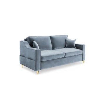 Canapea cu 2 locuri Mazzini Sofas Marigold, gri albastru