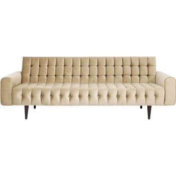 Canapea cu 3 locuri Kare Design Milchbar, galben auriu