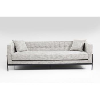 Canapea cu 3 locuri Kare Design Salt, alb