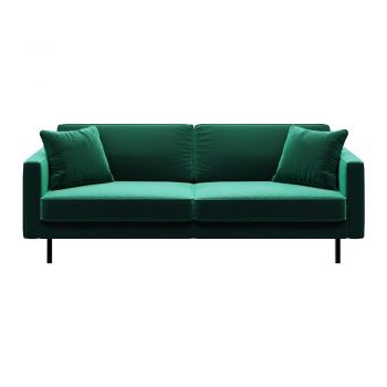 Canapea verde cu tapițerie din catifea 207 cm Kobo – MESONICA