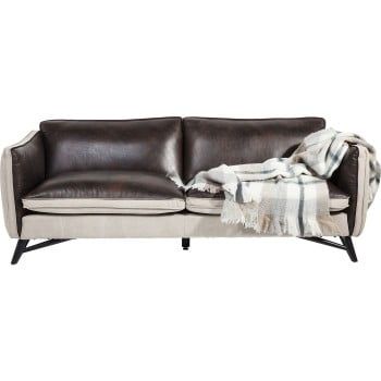 Canapea din piele cu 3 locuri Kare Design Fashionista