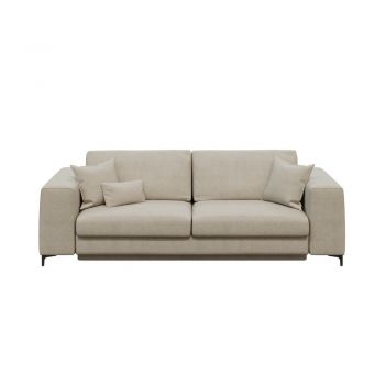 Canapea extensibilă devichy Rothe, 256 cm, bej deschis