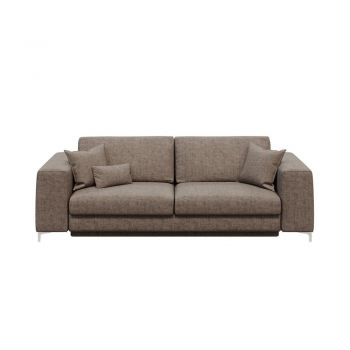 Canapea extensibilă devichy Rothe, 256 cm, bej închis