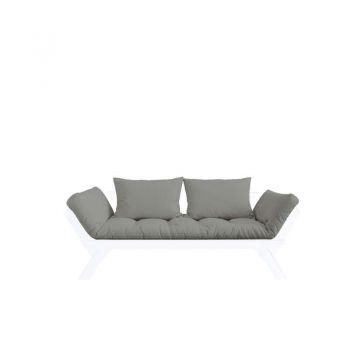 Canapea extensibilă gri 2 locuri Bebop White Canapea extensibilă gri 2 locuri Bebop White
