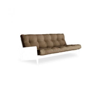 Canapea extensibilă maro cafea 3 locuri Indie White Canapea extensibilă maro cafea 3 locuri Indie White