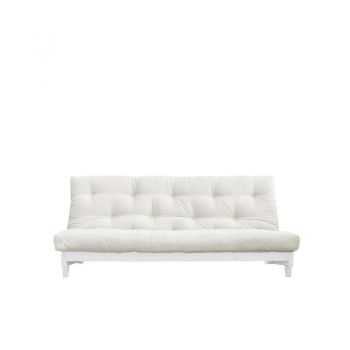 Canapea extensibilă textil crem Fresh White