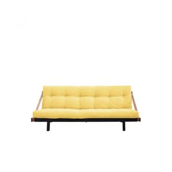 Canapea extensibilă textil galben Jump Black
