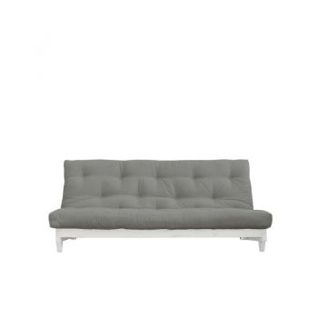 Canapea extensibilă textil gri Fresh White