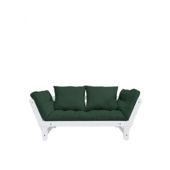 Canapea extensibilă verde Beat White