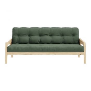 Canapea extensibilă verde 204 cm Grab - Karup Design