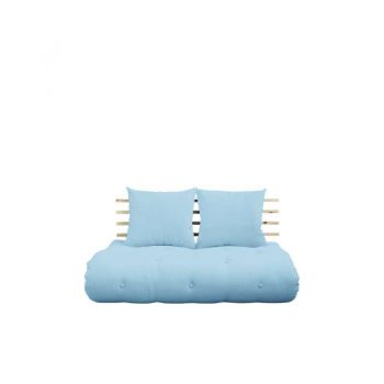 Sofa extensibilă textil bleu deschis Shin Sano Natur