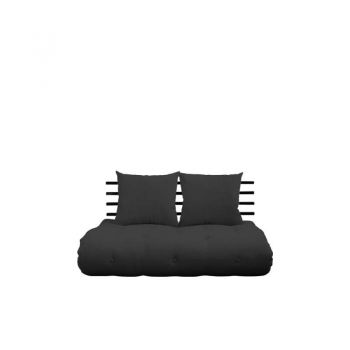 Sofa extensibilă textil gri închis Shin Sano Black