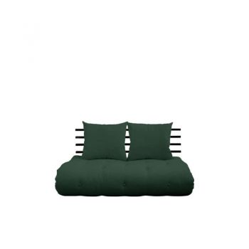 Sofa extensibilă textil verde Shin Sano Black