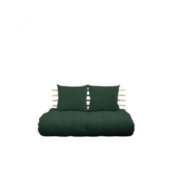 Sofa extensibilă textil verde Shin Sano Natur