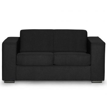 Canapea 2 locuri Kult, Ava Bladen Black, 142x90x66 cm - Kult, Negru