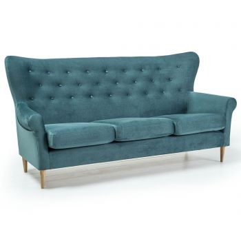 Canapea 3 locuri Optisofa, Amelie Duck Egg, 196x81x97 cm - Optisofa, Verde